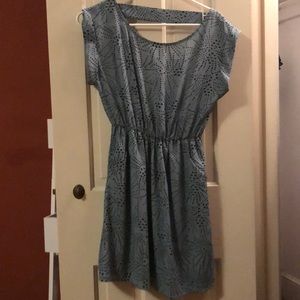 Green and black dress